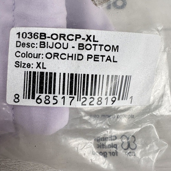 Stone Fox Swim Bijou High Cut Bikini Bottom Women XL in Orchid Petal Lilac NWT - Picture 15 of 15